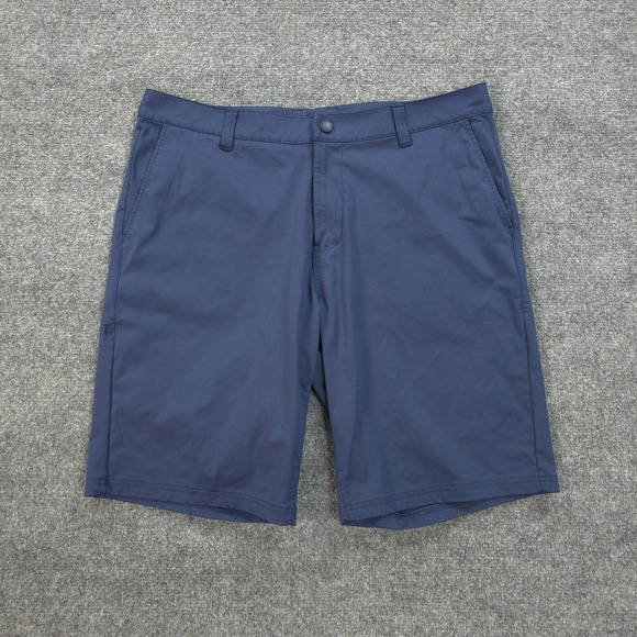 Rhone Shorts Mens 36 Blue Commuter 11" Performance Golfing Run Gym Casual Logo - Picture 1 of 10